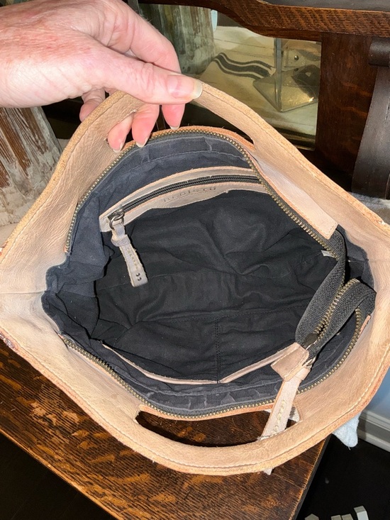 Bed Stu Orchid Leather Satchel Handbag Crossbody Bag Taupe Driftwood MSRP $280 - Picture 12 of 13